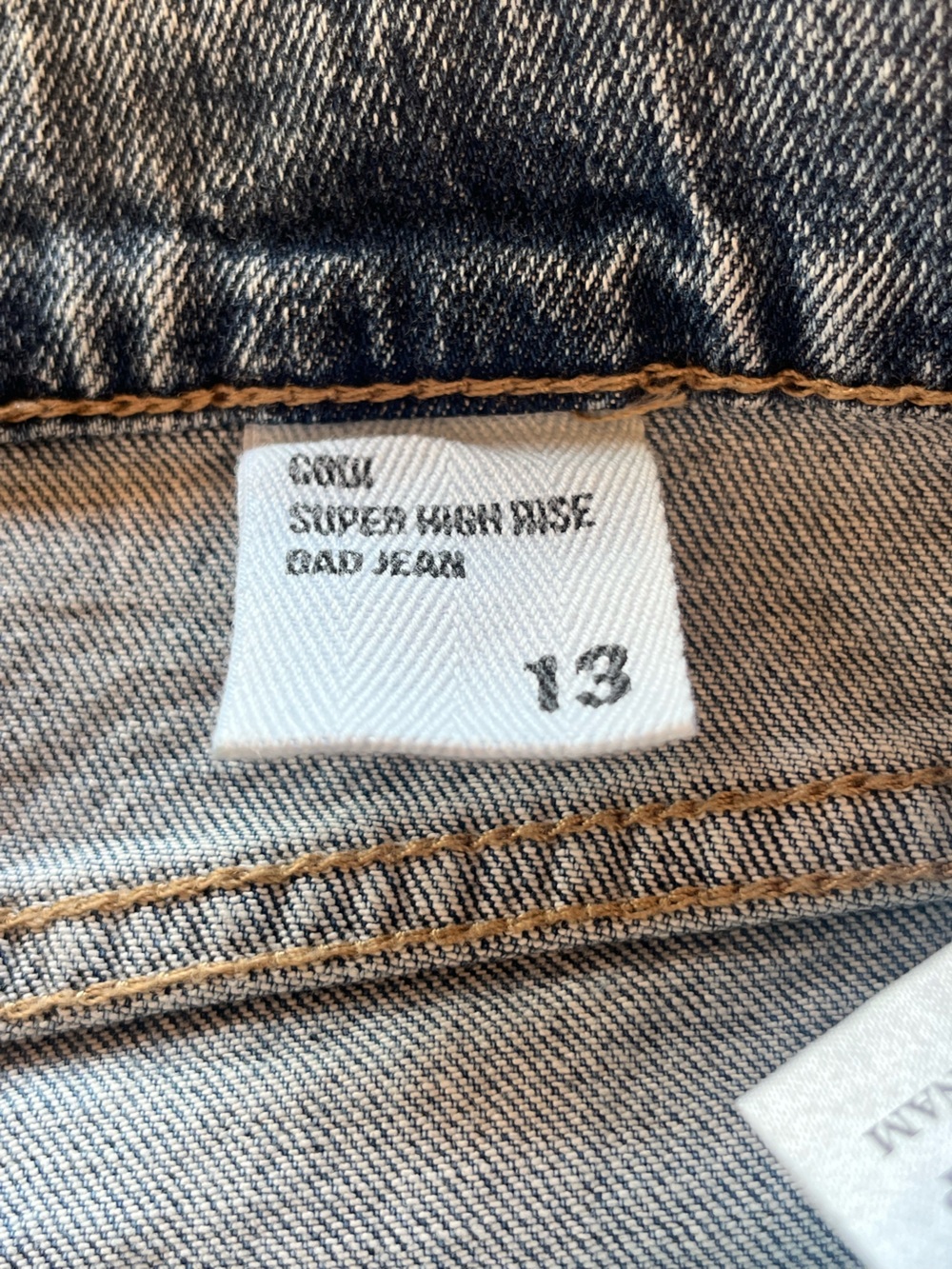 Eunina Super High Rise Dad Jeans NWT Size 13 - Picture 6 of 10